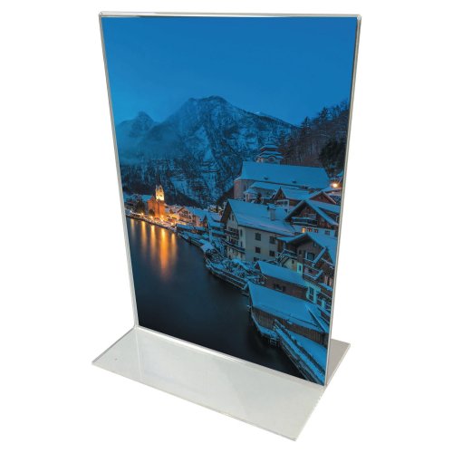 Esiteteline t-pöytämalli a5 2-puoleinen kirkas, hinta 9,11€