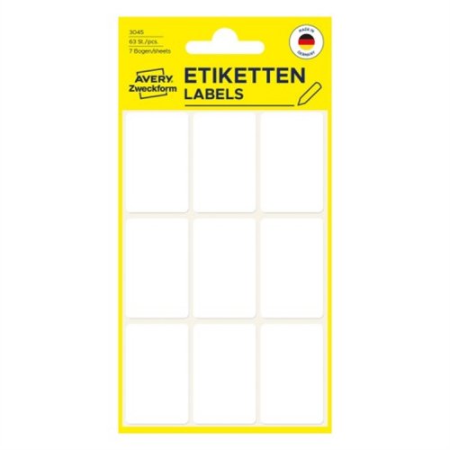 Etiketti Avery 3045 38 x 24 mm /63, hinta 1,14€