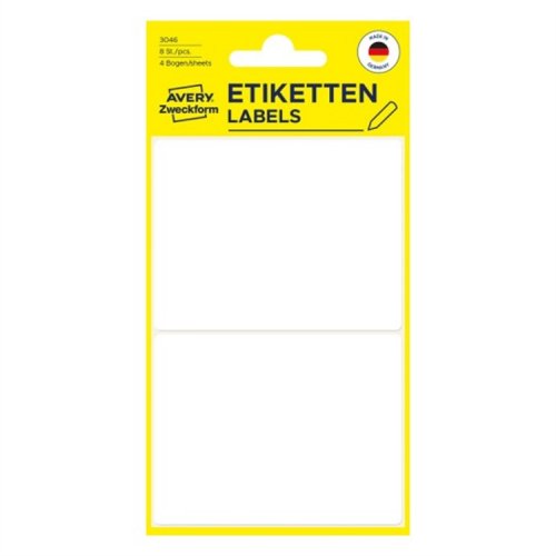 Etiketti Avery 3046 77 x 59 mm /8, hinta 1,14€