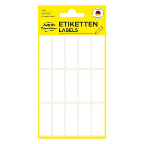 Etiketti Avery 3076 38 x 14 mm /90, hinta 1,14€