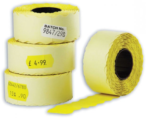 Etiketti hinnoittelijaan 26x12mm valkoinen pysyvä /15000, hinta 20,46€