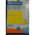 Monikäyttötarra Herma 4466 70 x 37 mm keltainen /480