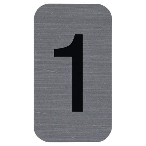 Exacompta liim alumiinikylt n1 2.5x4.4cm, hinta 7,18€