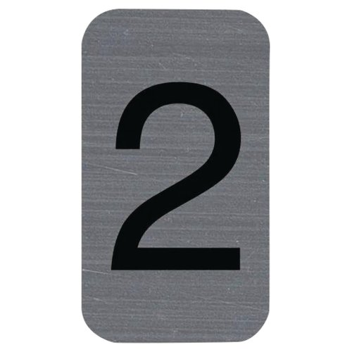 Exacompta liim alumiinikylt n2 2.5x4.4cm, hinta 3,04€