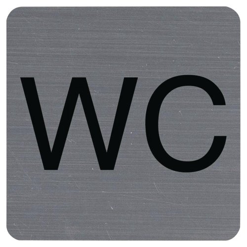 Exacompta liim alumiinikylt wc 7.5x7.5cm, hinta 8,16€