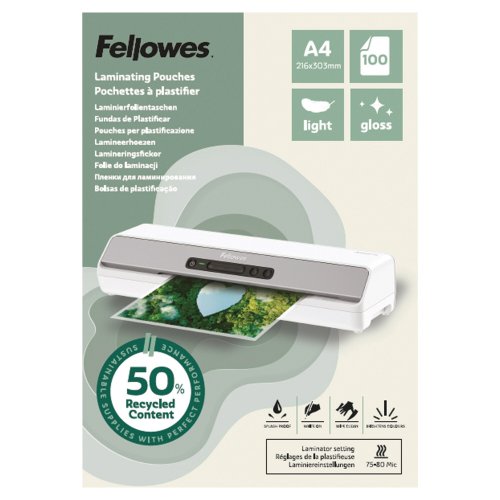 fellowes laminointitaskut a4clr 100kpl, hinta 19,64€