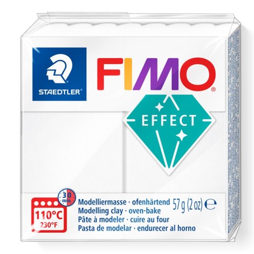 Fimo ef. white translucent, hinta 2,56€