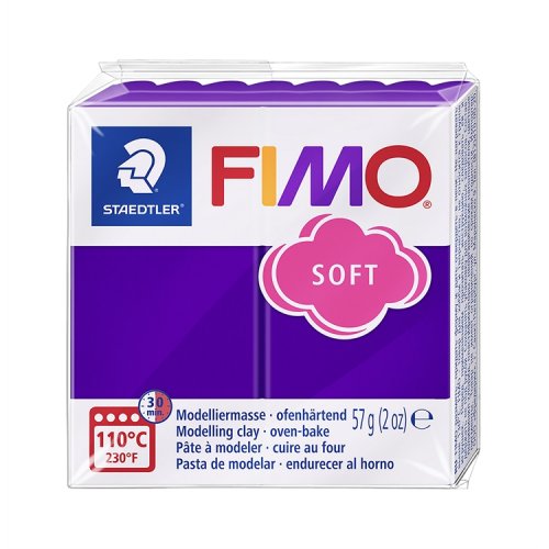 Fimo Soft perusväri 63 plum, hinta 2,56€