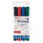 Fläppitaulukynä Edding 380 pyöreä 1,5-3mm värilajitelma 4kpl