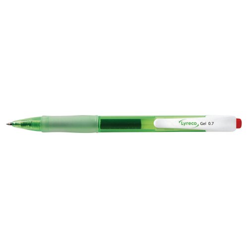 Geelikynä Lyreco mekanismilla 0,35mm punainen, hinta 1,29€