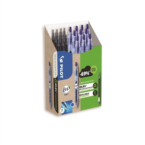 Geelikynä Pilot BeGreen B2P 0,7 mm sininen arkistok. 10+10, hinta 36,38€