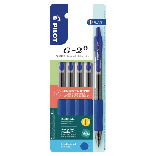 Geelikynä pilot g2+ mek 0,7 sininen 4kpl, hinta 17,65€