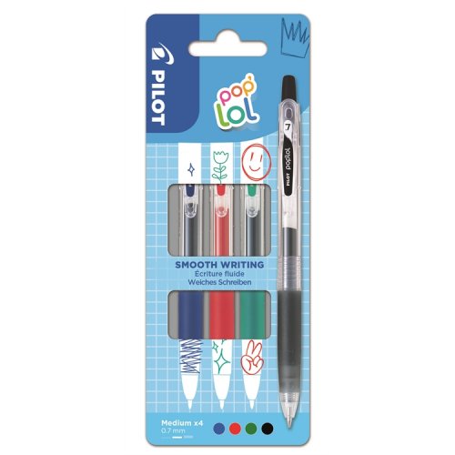 Geelikynä Pilot Poplol klassikkovärilajitelma 4 kpl, hinta 34,11€