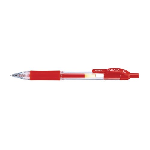Geelikynä Zebra sarasa mekanismilla 0,34mm punainen, hinta 1,63€