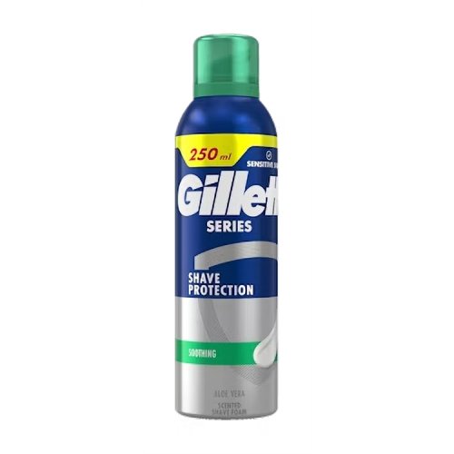 Gillette Series Sensitive parranajovaahto 250 ml, hinta 9,82€