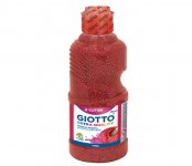 Askarteluväri Giotto Glitter Paint punainen 250 ml