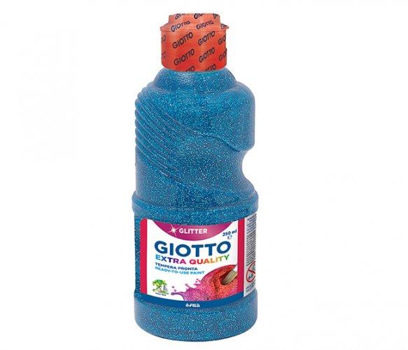 Askarteluväri Giotto Glitter Paint sininen 250 ml, hinta 8,74€