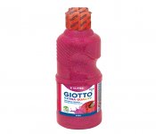Askarteluväri Giotto Glitter Paint vadelma 250 ml