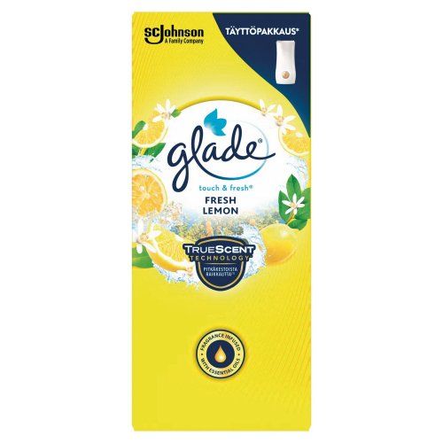 Glade touch & fresh 10ml fresh lemon täyttöpakkaus 12kpl, hinta 50,71€