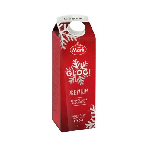 Glögijuoma Marli premium sokeroimaton 0% 1 L, hinta 3,49€