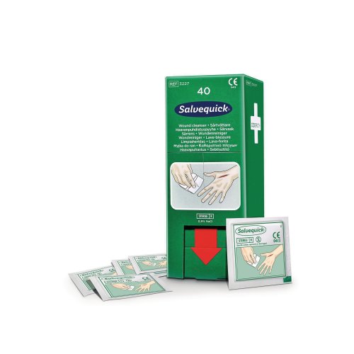 Haavapyyhe Salvequick 3227 täyttöpakkaus 40kpl, hinta 9,50€