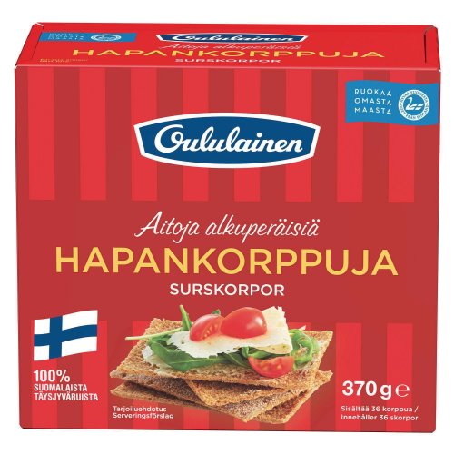Hapankorppu Oululainen 370g, hinta 4,48€