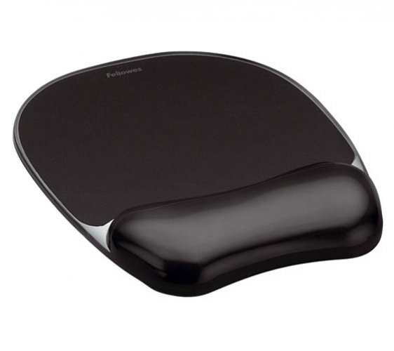 Hiirimatto rannetuella Fellowes Crystal musta, hinta 18,04€