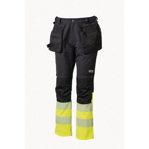 Housut Priha 4391 hivis stretch keltainen/musta 56, hinta 89,48€