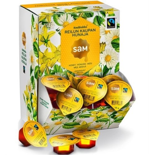 Hunaja Sam Reilu kauppa annospikari 60 x 15 g, hinta 21,42€