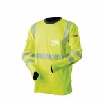 Huomio T-paita Priha 4362 pitkähihainen keltainen lk2 5xl