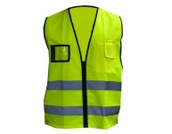 Huomioliivi vetoketjulla EN20471 LK2 XS