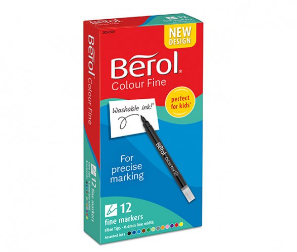 Huopakynä Berol Colour Fine värilajitelma /12, hinta 8,97€