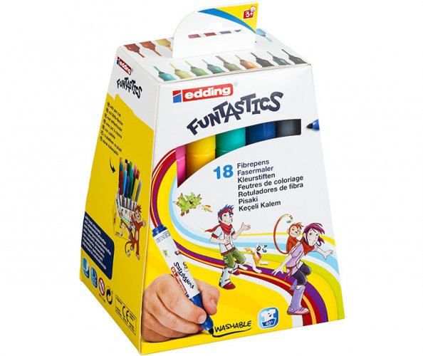 Huopakynä edding 14 FUNTASTIC värilajitelma /18, hinta 10,80€