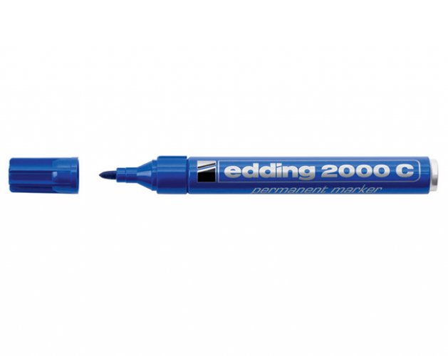 Huopakynä Edding 2000C permanent 1,5-3 mm sininen, hinta 1,48€