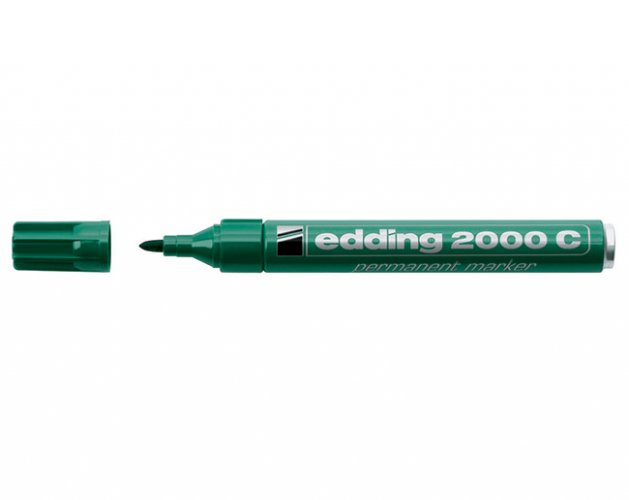 Huopakynä Edding 2000C permanent 1,5-3 mm vihreä, hinta 1,48€