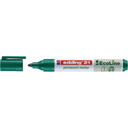 Huopakynä Edding 21 Ecoline 1,5-3mm vihreä, hinta 0,85€