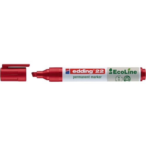 Huopakynä Edding 22 Ecoline 1-5mm punainen, hinta 0,85€