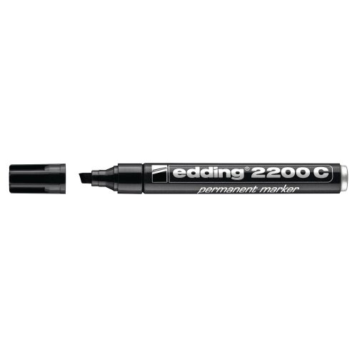 Huopakynä Edding 2200 viisto 1-5mm permanent musta, hinta 2€