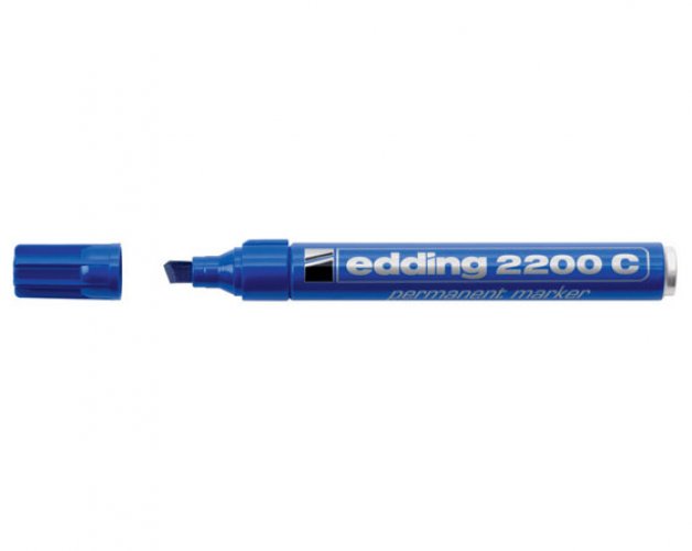Huopakynä Edding 2200C permanent 1-5 mm sininen, hinta 1,48€