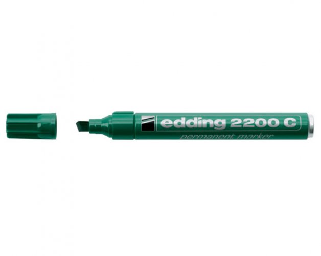 Huopakynä Edding 2200C permanent 1-5 mm vihreä, hinta 1,48€