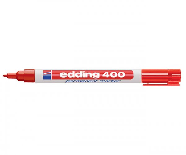 Huopakynä Edding 400 permanent 1 mm punainen, hinta 1,63€