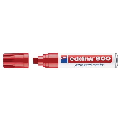 Huopakynä Edding 800 viisto 4-12mm permanent punainen, hinta 6,76€