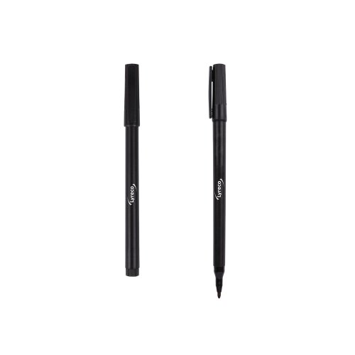 Huopakynä Lyreco 1-2 mm pyöreä, musta, hinta 1,12€