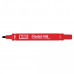 Huopakynä Pentel n50 pyöreä 1-2 mm permanent punainen