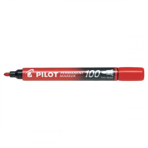 Huopakynä Pilot sca 100 pyöreä permanent punainen, hinta 1,76€