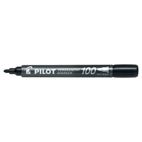 Huopakynä Pilot sca-100 pyöreä permanent musta, hinta 1,65€