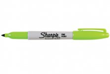 Huopakynä Sharpie Fine Point lime