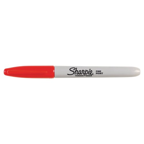 Huopakynä Sharpie fine pyöreä 1mm permanent punainen, hinta 1,82€