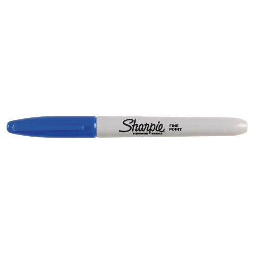 Huopakynä Sharpie fine pyöreä 1mm permanent sininen, hinta 1,82€