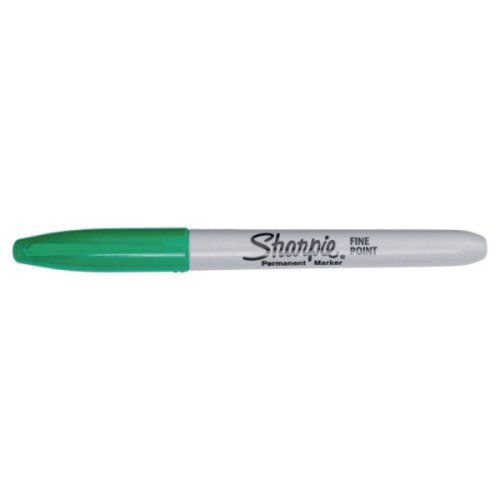 Huopakynä Sharpie fine pyöreä 1mm permanent vihreä, hinta 1,68€